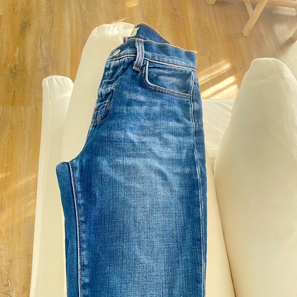 L'AGENCE Women’s High Rise Slim Fit Raw Hem Jean Size 24